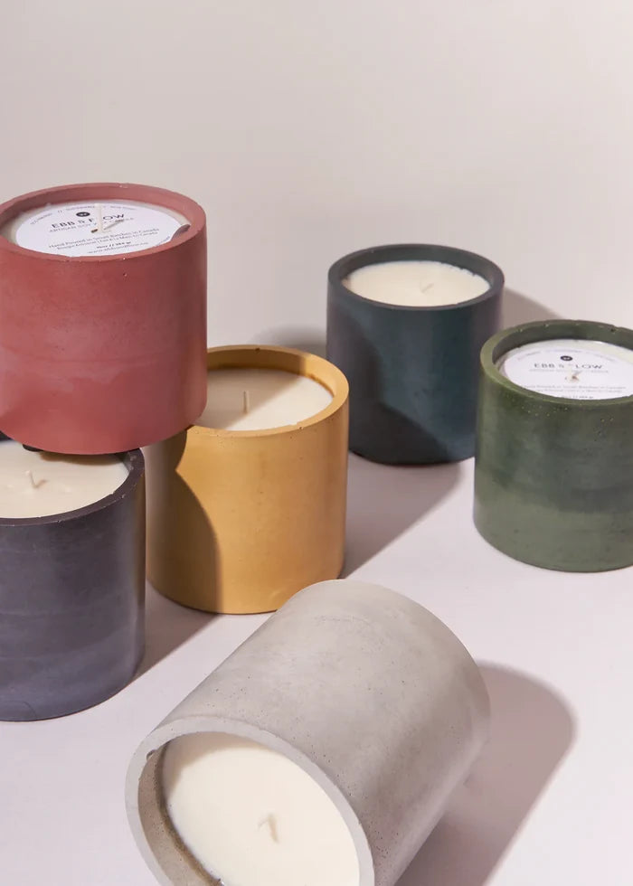 EBB & FLOW 10oz Concrete Soy Wax Candle