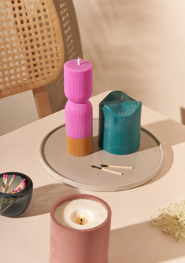 EBB & FLOW Colour Block Pillar Candle