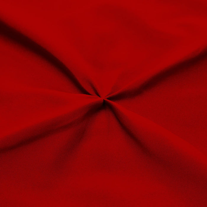 Blood red Pinch Bed Skirt