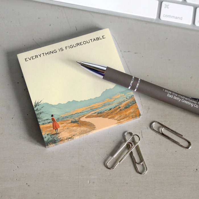 Everything is Figureoutable -  Motivational Sticky Note Pad