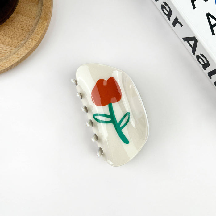 Fashion Flower Claw Clip, Fall Hair Clip: A