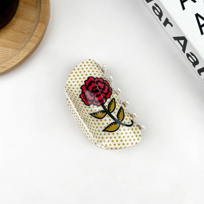 Fashion Flower Claw Clip, Fall Hair Clip: A