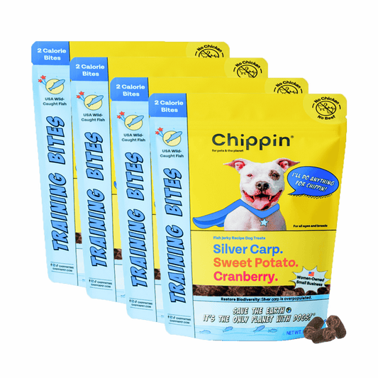 Chippin 4 Pack Fish & Sweet Potato Training Bites, 4-Pack