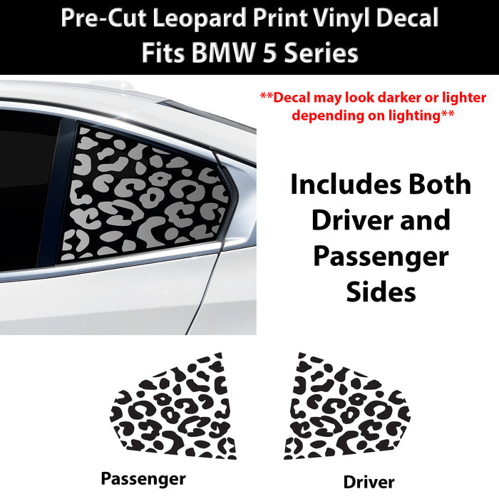 Fits BMW 5 Series 2024-2027 Animal Leopard Cheetah Cow Window Vinyl Decal Stickers - Bogar Tech Designs