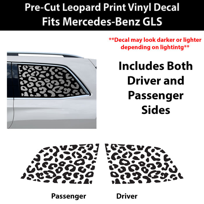 Fits Mercedes-Benz GLS 2017-2019 Animal Leopard Cheetah Cow Window Vinyl Decal Stickers