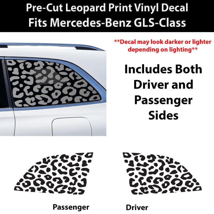 Fits Mercedes-Benz GLS 2024-2026 Animal Leopard Cheetah Cow Window Vinyl Decal Stickers - Bogar Tech Designs