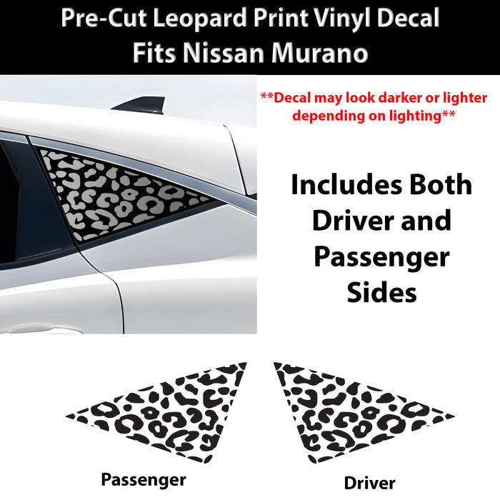Fits Nissan Murano 2025-2026 Animal Leopard Cheetah Cow Window Vinyl Decal Stickers - Bogar Tech Designs