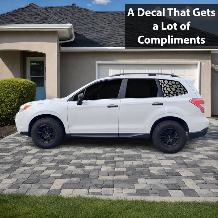 Fits Subaru Forester 2014-2018 Animal Leopard Cheetah Cow Window Vinyl Decal Stickers - Bogar Tech Designs