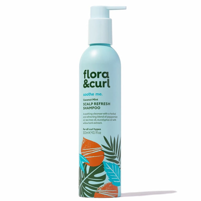Flora & Curl Coconut Mint Scalp Refresh Shampoo, shampoo for curly hair