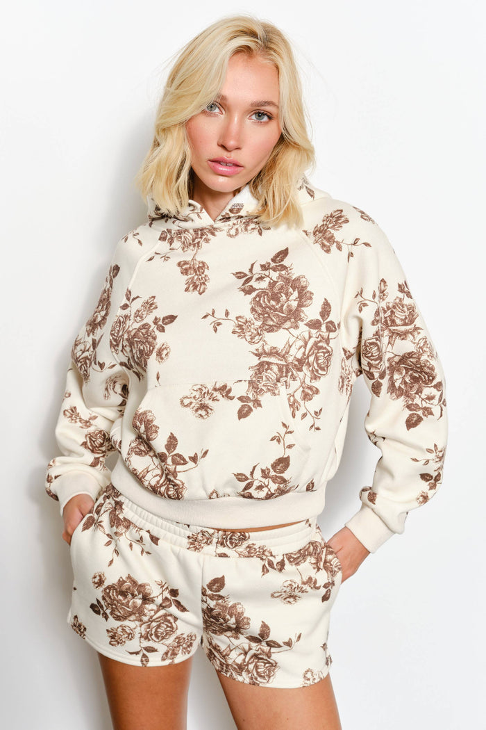 Floral Raglon Sweatshirt