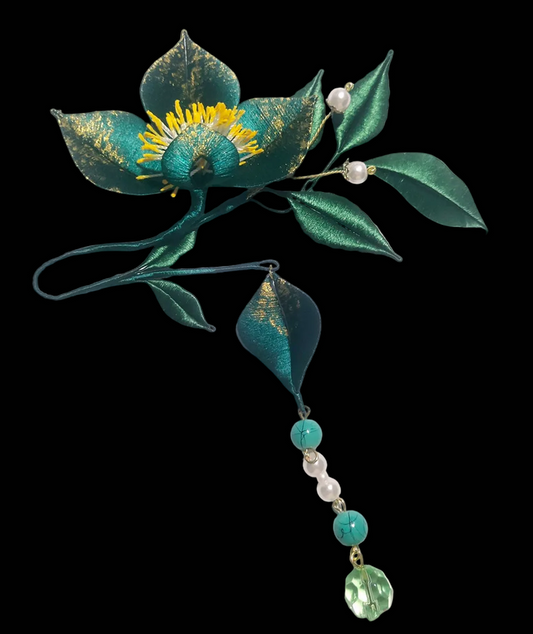 Flower Handmade Hairpin - Silk Hairpin(Chanhua)