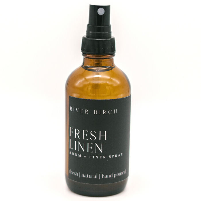Fresh Linen - 4 oz Amber Glass Room + Linen Spray
