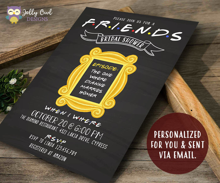 FRIENDS TV Show Party Invitation