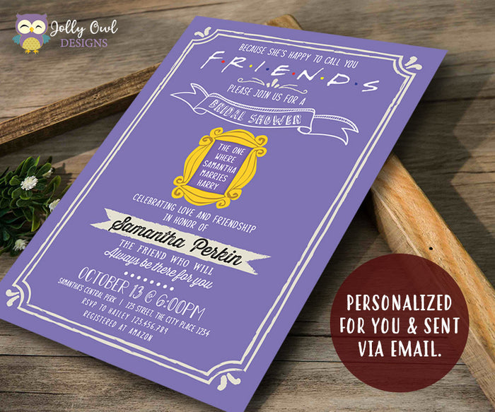 FRIENDS TV Show Party Invitation
