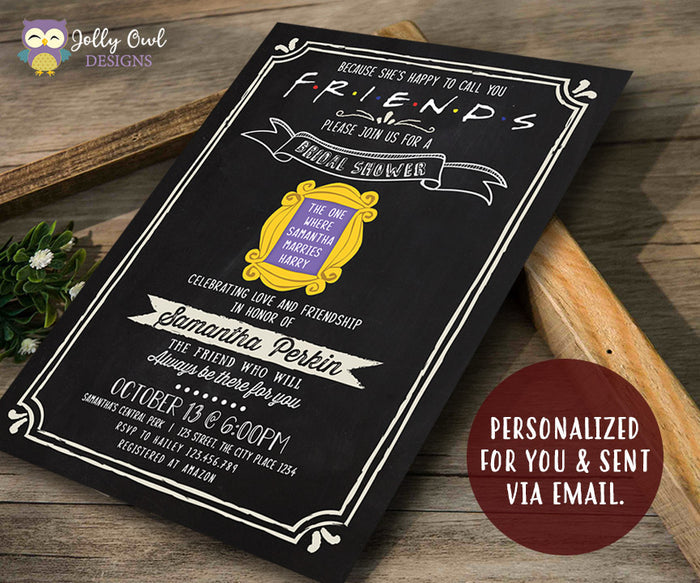 FRIENDS TV Show Party Invitation