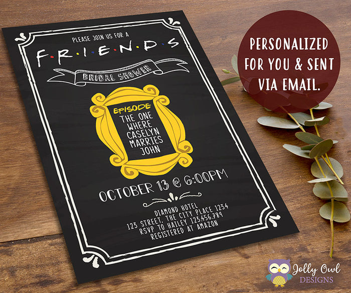 FRIENDS TV Show Party Invitation
