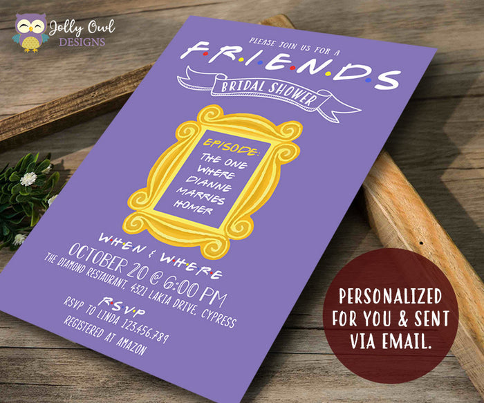 FRIENDS TV Show Party Invitation