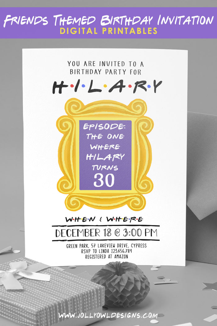 FRIENDS TV Show Party Invitation