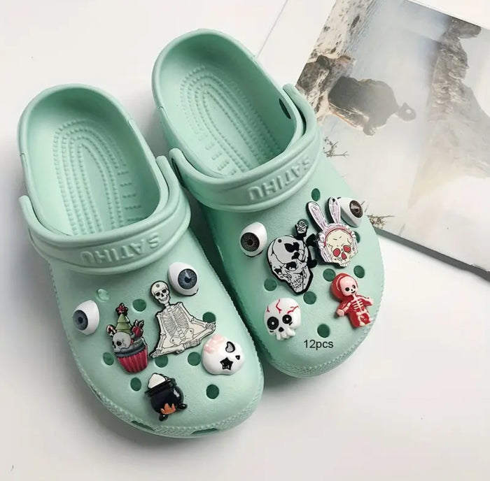 “G-Bitz” 12 piece Skeleton Series Shoe Accessories