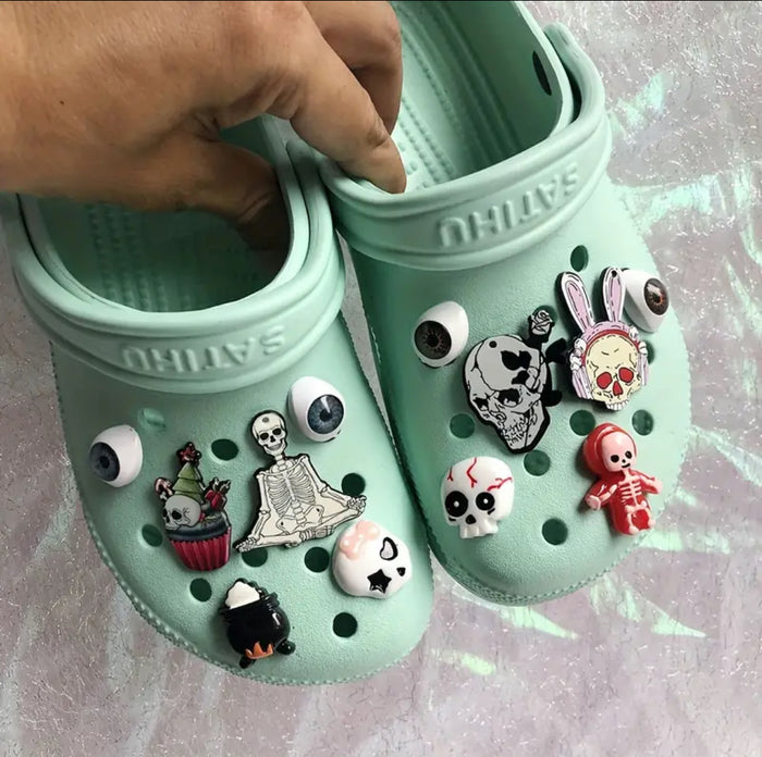 “G-Bitz” 12 piece Skeleton Series Shoe Accessories