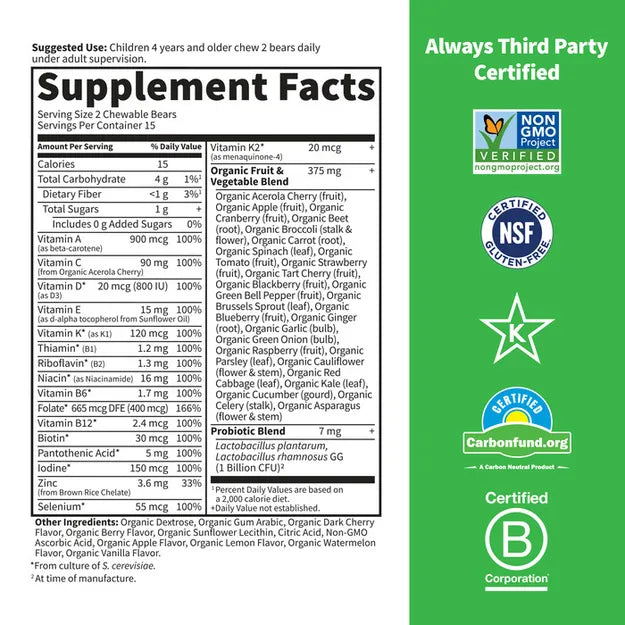 Garden of Life Vitamin Code Kids Multivitamin Chewable 2