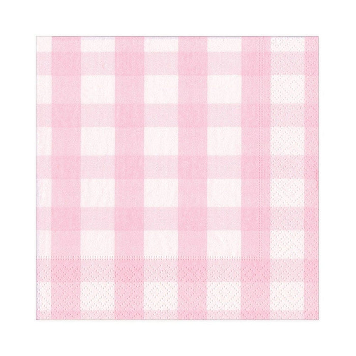 Gingham Pink Luncheon Napkins