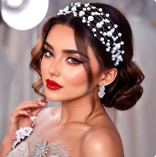 Wedding Hair Accessories - Pearl Bridal Headband