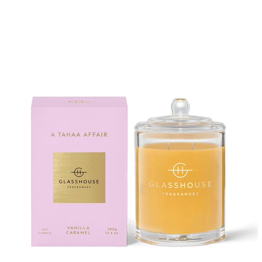 Glasshouse Fragrance Candle 380g Glasshouse Candle A Tahaa Affair (Vanilla & Caramel)