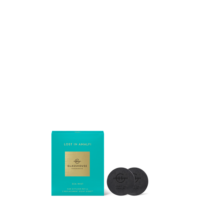 Glasshouse Fragrance Fragrance accessories Lost in Almafi (2 Disks Last Ones) Glasshouse Car Diffuser Replacement Scent Disks