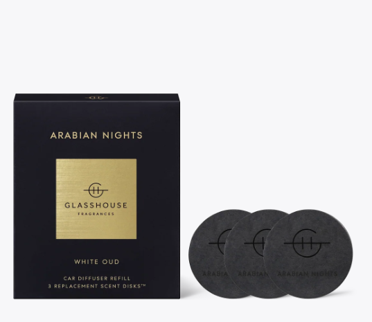 Glasshouse Fragrance Fragrance accessories Arabian Nights (3 Disks) Glasshouse Car Diffuser Replacement Scent Disks