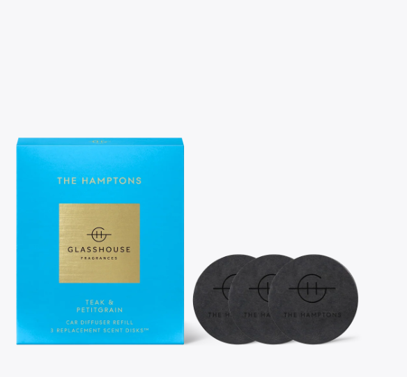 Glasshouse Fragrance Fragrance accessories The Hamptons (3 Disks) Glasshouse Car Diffuser Replacement Scent Disks