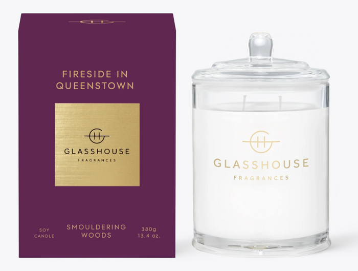 Glasshouse Fragrance candle Glasshouse Fragrances Fireside in Queenstown Candle 380g **Pre Order**