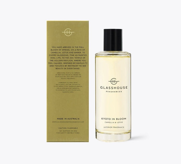 Glasshouse Fragrance room spray Glasshouse Interior Fragrance Kyoto in Bloom