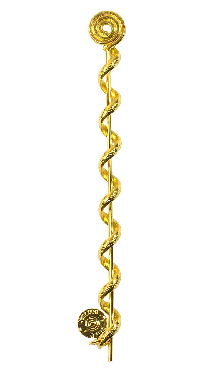 Gold Mini Hair Twister – 4 Inch Spiral Wrap, front view