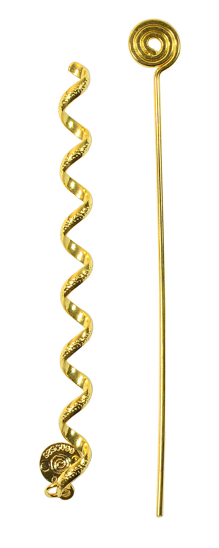 Gold Mini Hair Twister – 4 Inch Spiral Wrap, front view