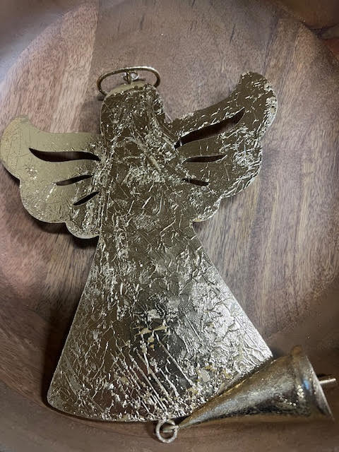 Gold Plated Angel with Bell