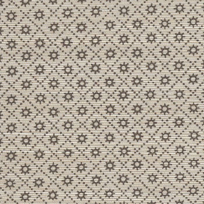 Goldie Charcoal textured grasscloth wallpaper with a subtle geometric pattern, customizable made-to-order design