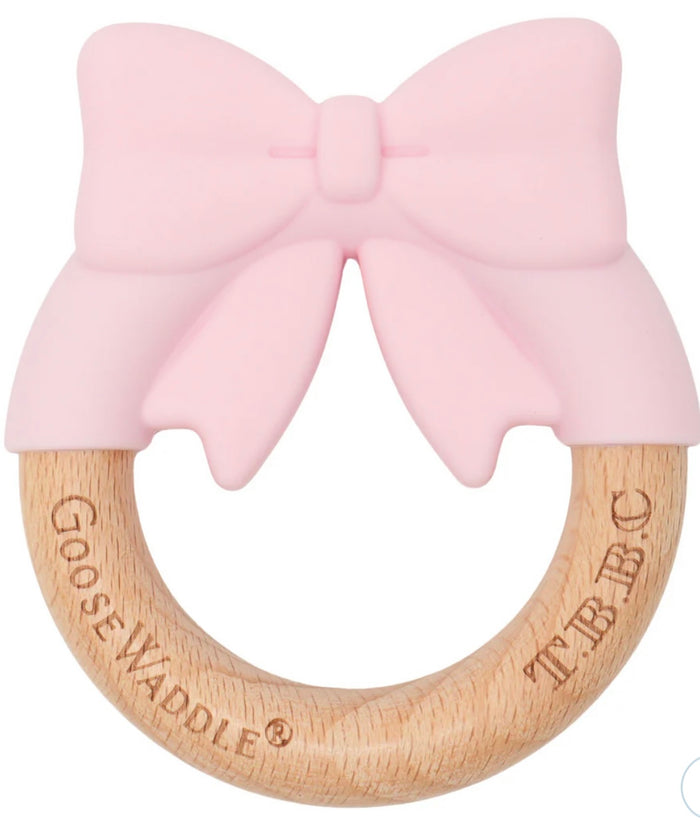 GooseWaddle The Beautfort Bonnet Company Teether Collection - Pink Bow