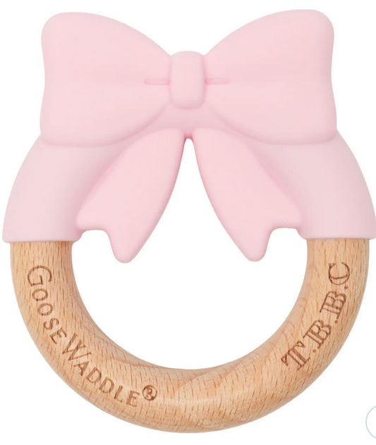 GooseWaddle The Beautfort Bonnet Company Teether Collection - Pink Bow