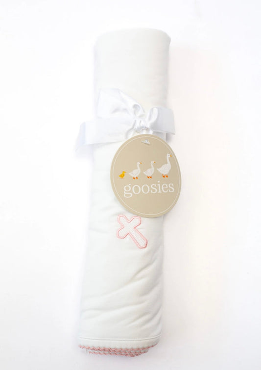Goosies Pip Blanket - Pink Cross