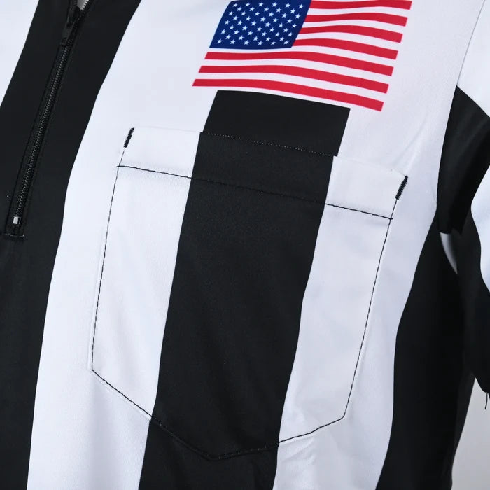 GR8 Call 2.25" Ultra-Tech Football Referee Shirt w/ American Flag