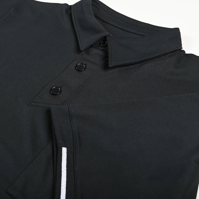 GR8 Call Vertical Stripe Black Umpire Shirt (A10)