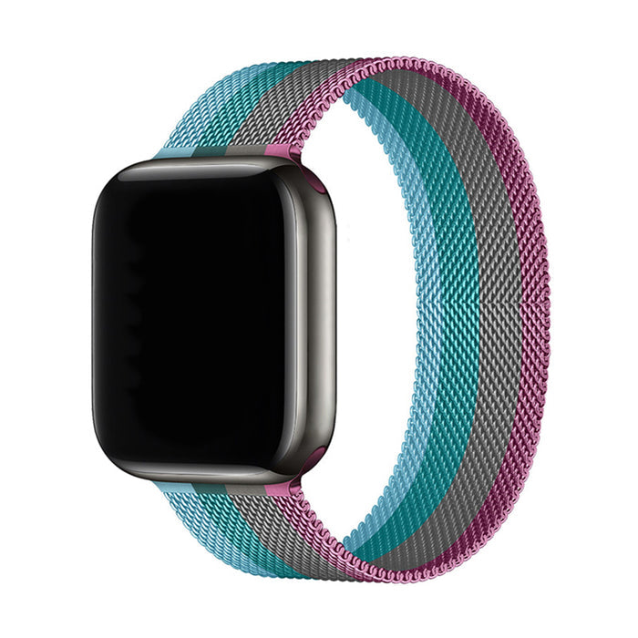 38mm/40mm/41mm/(42mm Series 10-11) / Coral Blue Splash Stripes