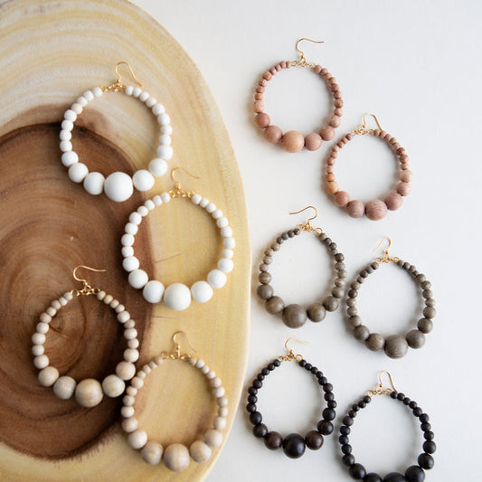 Graduated Hoop Earrings