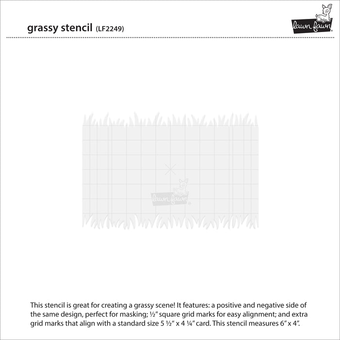 grassy stencil