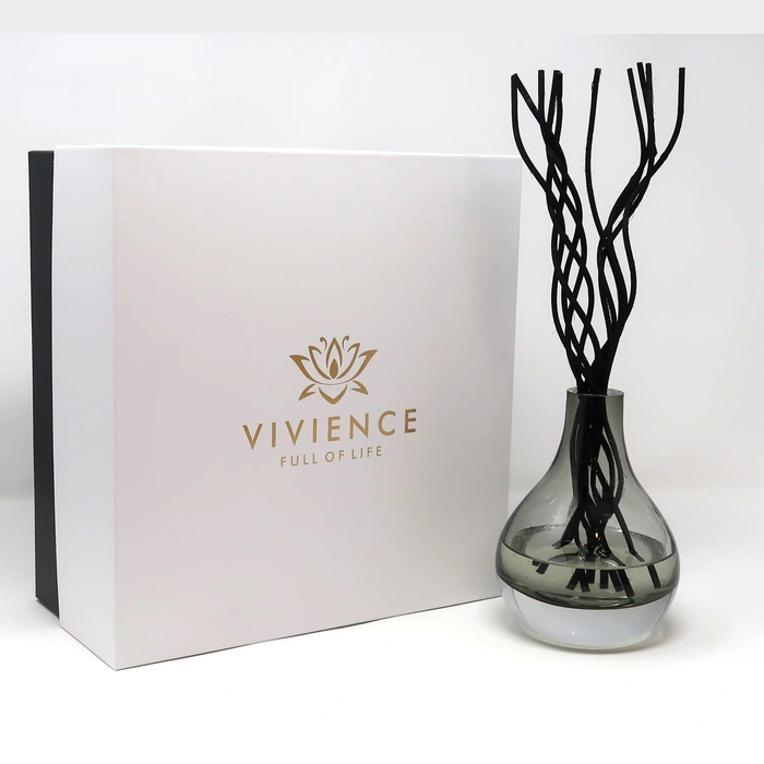 Grey Tinted Diffuser With Black Curved Reeds