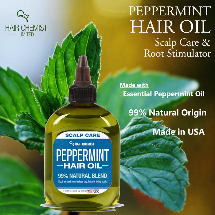 Hair Chemist 99% Natural Hair Oil - Peppermint Oil 7.1 oz.