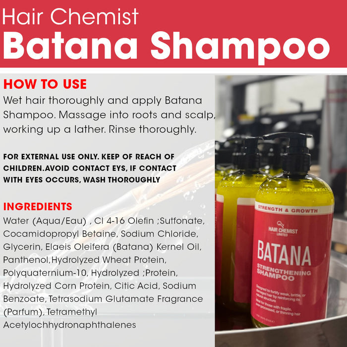 Hair Chemist Batana Strengthening Shampoo & Conditioner 33.8 oz. (2-PC SET)