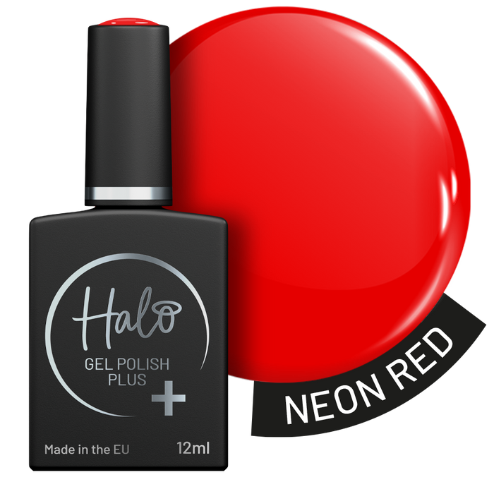 Halo Gel Polish Plus 12ml Neon Red