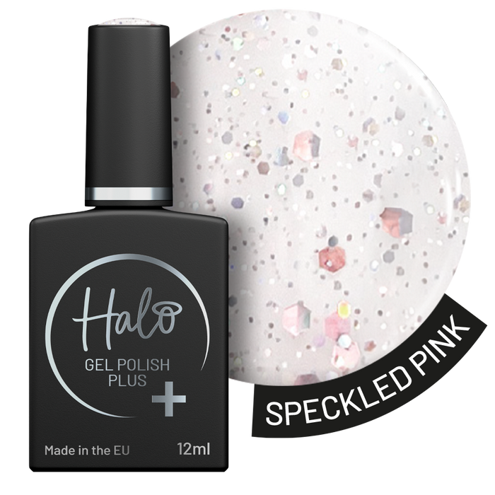 Halo Gel Polish Plus 12ml Speckled Pink
